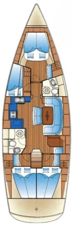 Bavaria 46 Cruiser JJ - layout interno